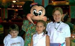 Gregory, Mary Margaret and Kate with Minnie